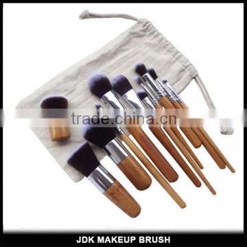 Vegan Bamboo Handle 11pcs Make up Brush Pro makeup brushes