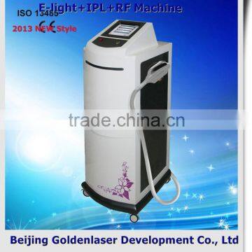 560-1200nm 2013 Exporter Beauty Salon Equipment Diode Laser E-light+IPL+RF Machine 2013 Red Nose Pigmented Spot Removal
