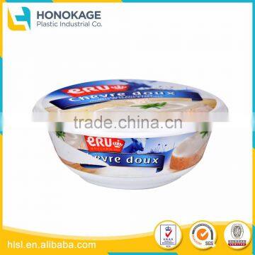 Injection Butter Package Small Food Container Food Packaging Plastic Cup with Lid,Cheese Custom Clear Box