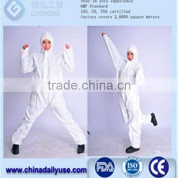 Disposable microporous paint suits Disposable Coverall White Lge/X Lge 42-45" Chest