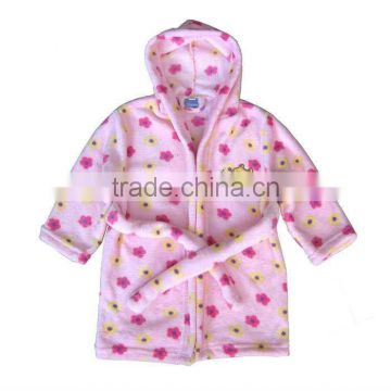 2012 children polyester coral fleece robe(KN-RB-26)