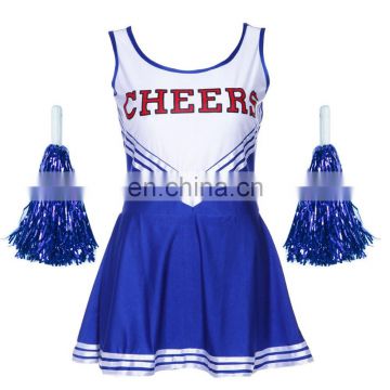 High quality girl's dance dress design cosplay cheerleader costumes AGC028