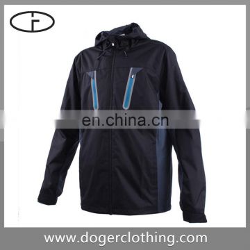 Volume manufacture color long sleeve hooded classical man jacket