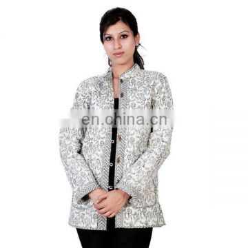 Comfortable jacket Winter wear fashioned 100% Cotton for women manufacturer india