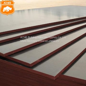 Brown Waterproof Film Faced Plywood Construction Formwork Shuttering Plywood with Poplar Birch Hardwood Core