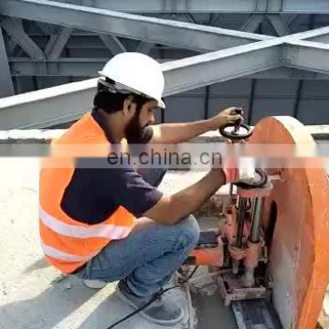 CE approved semi automatic hydraulic wall saw machine cutting concrete