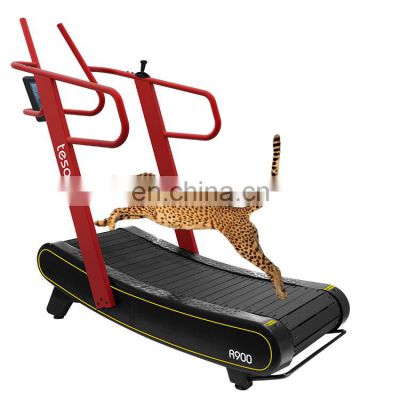 Woodway commercial treadmill machine with heavy duty Zero energy consumption Gym curved treadmill exercise equipment