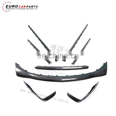 S63 S65 carbon fiber parts fit for S-class W222 S63/ S65 OE carbon fiber front lip canard side skirts mirror cover diffuser