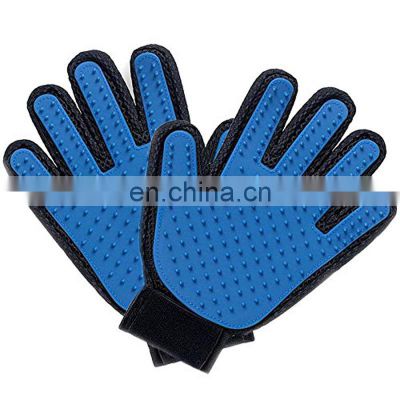 HY dog grooming glove removes hair pet accessories cat brush for animals with breathable hand back