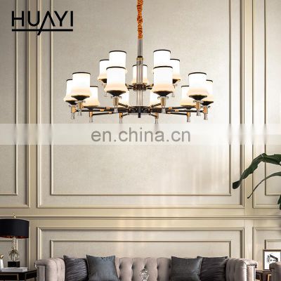 HUAYI Hot Sale Creative Design Transparent Glass Indoor Living Room Dinning Room Modern Chandeliers