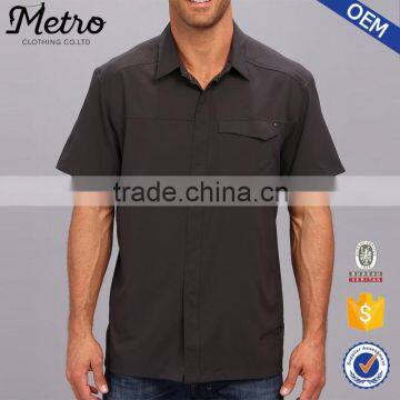 Wholesale Custom Mens Short Sleeve Shirts With Pocket
