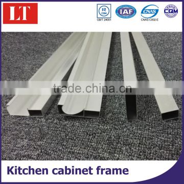 Aluminum door profile for kitchen cabinet with handle pull