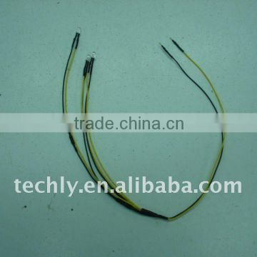 4 pin wire solder 5mm LED and 2mm PVC tubing LED Wire Harness