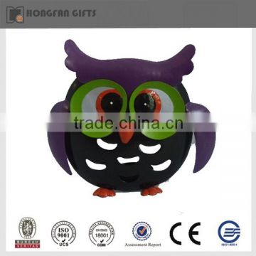 Cheapest iron purple owl candle holder