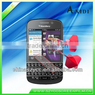 Blackberry Stickers High Clear Factory Supply New Products 2013 Anti-explosion Screen Protector For Blackberry Q10