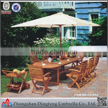 Stable cantilever parasol with marble base for outdoor garden / outdoor umbrella