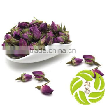 Top quality china in bulk dry herbal tea anti-aging adjust high blood pressure herb purple rose buds rose flower tea