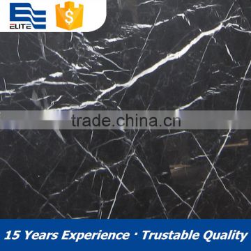 Black marble with white stripe Nero Marquina Chinese marble slab