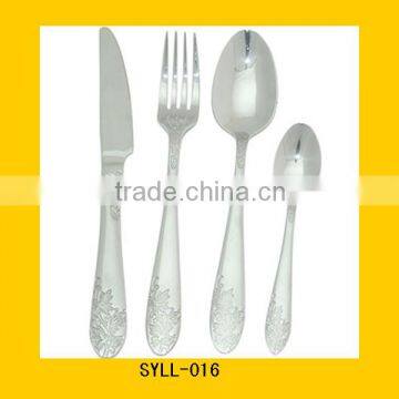 Wholesale stainless steel disposable plastic packing cutlery set