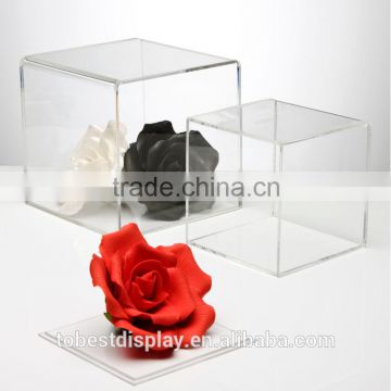excellent custom clear acrylic cube boxes,acrylic display box,square acrylic box Shenzhen factory