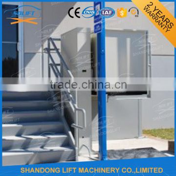 4m small hydraulic electric elevators outdoor use