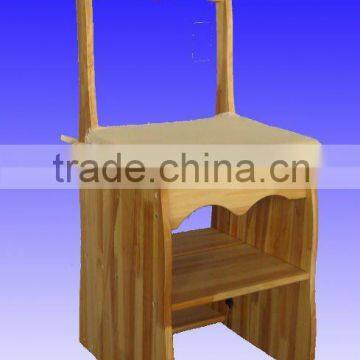 K/D STYLE SOLID PINE WOOD CHAIR WITH SPONGE PAD