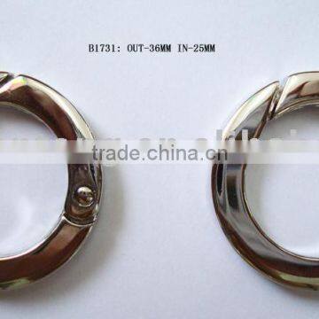 36mm diameter round shape nickel color hook