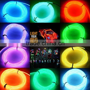 Direct Manufacturer hot sale 1m 3m 5m El Wire Factory Price/Multi Color Electroluminescent Wire 2.3mm