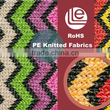 2015 new products Straight Line for raschel bags shoes knitted fabric