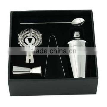 Stainless Steel 5pcs Barware Set with Gift Box
