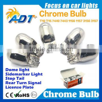 2016 hot selling Chrome lamp light amber indicator lamp 7443 Base