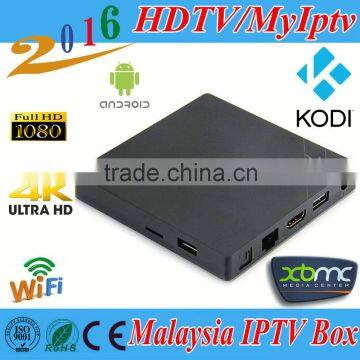 Android 4.4 IPTV Malaysia IPTV Box HD Channel 1/3/6/12 months HDTV MyIptv Malaysia iptv box no subscription