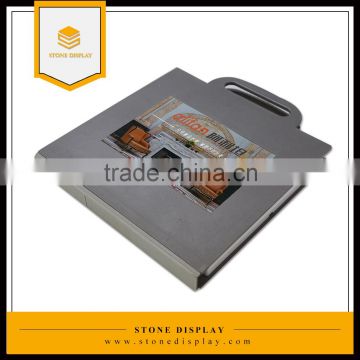 marble/granite/ceramic/quartz/mosaic stone tile sample display book/folder with handle