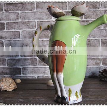 ceramic 3d Reindeer pot funny shape