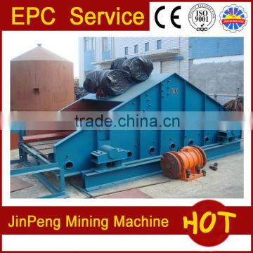 Linear vibrating screen for mineral processing