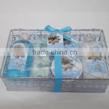 wire basket skin spa sets