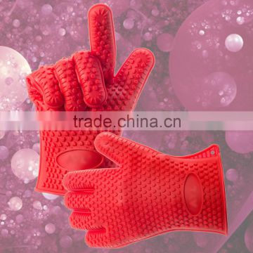 Printed Style and aramid cotton silicone Material High Quality Bbq Gloves