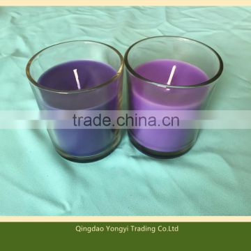 High quality gift glass jar candle candle wax