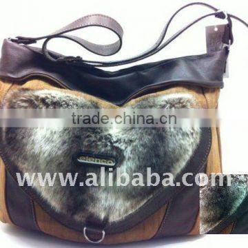 leather handbag fur 637