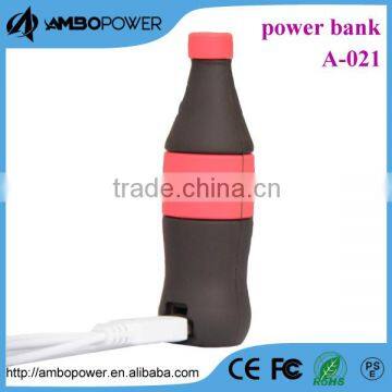 mini external cell phone charger with coke-cola style