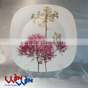 7.5" square plate wwp0082