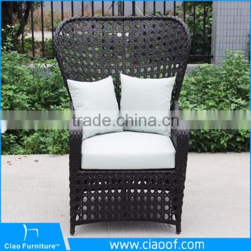 Modern aluminum high back garden furniture special weaving leisure chair