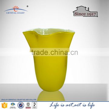 china different flower shaped glass flower vase for home decoration