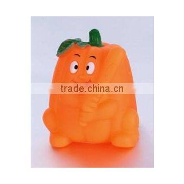 Wholesale eco-friendly PVC baby bath pumpkin shape floating toy