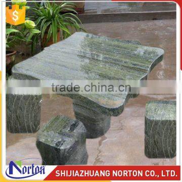 Outdoor life size four seater marble bench and dining table NTS-B009LI