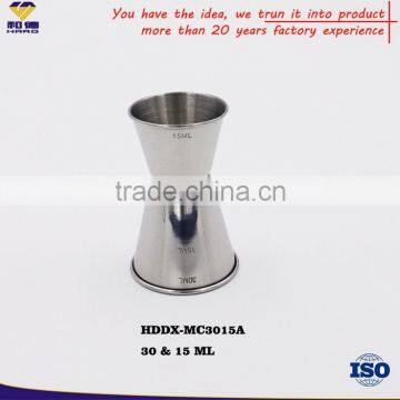 30ml &15ml Steel Jigger With Logo