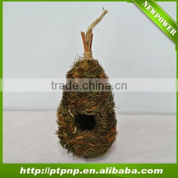 Wholesale natural weave grass and leaf bird nest