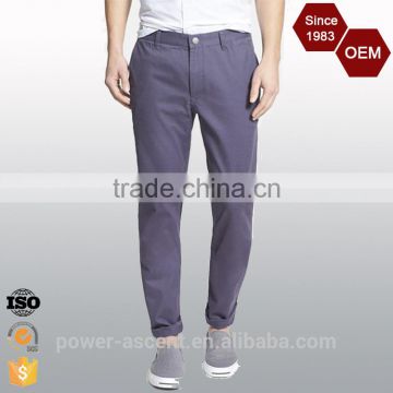 High Quality Popular Design Slim Fit Men's Washed Cotton Pants For Men