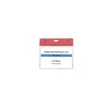 promotional and advertisement Logo printed PVC ID card, Conference Name Badge Holders 30305