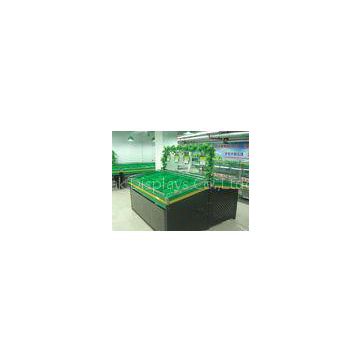 Store / Supermarket Green Metal Food Display Stand For Fruit and Vegetable